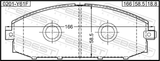 Febest 0201-Y61F Pad Kit, Disc Brake, Front