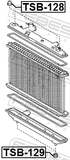 Febest TSB-128 Mount Rubber Radiator