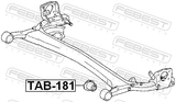 Febest TAB-181 Rear Crossmember Bushing