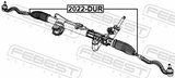 Febest 2022-DUR Steering Tie Rod