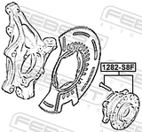 Febest 1282-S8F Front Wheel Hub