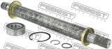 Febest 2212-SP2WDAT Axle Half Shaft Right 27X445X26