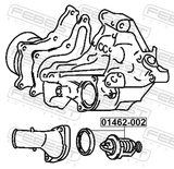 Febest 01462-002 Thermostat 82°C