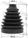 Febest 0117P-067 Boot Outer CV Joint Kit Pvc 103.8X131X30.8
