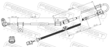 Febest 12606-004 ABS Sensor Front Right