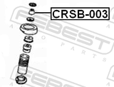 Febest CRSB-003 Rear Shock Absorber Bushing