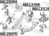 Febest NM-L31LH Left Engine Mount (Hydro)