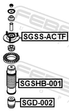 Febest SGSS-ACTF Front Shock Absorber Mounting