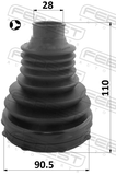 Febest 2115-TKE4WDT Boot Inner CV Joint Kit 90.5X110X28