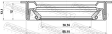 Febest 95LDS-40551213C Drive Shaft Oil Seal 40X55X12X13