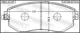 Febest 0801-G12F Pad Kit, Disc Brake, Front - Kit (With Anti Squeal Shim)