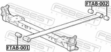 Febest FTAB-001 Rear Leaf Spring Bushing
