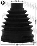 Febest 0115-GRJ150T Boot Inner CV Joint Kit 93X109X30.5