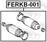 Febest FERKB-001 Steering Gear Boot (Set For Two Sides)