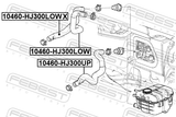 Febest 10460-HJ300LOWX Radiator Hose