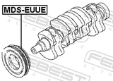 Febest MDS-EUUE Crankshaft Pulley