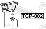Febest TCP-002 Ignition Coil Tip 1JZGE/2JZGE