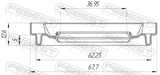 Febest 95HDS-38620513X Half Shaft Oil Seal 36.95X62.25X5X12.6