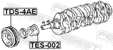 Febest TDS-4AE Crankshaft Pulley 4AFE/5AFE/7AFE/8AFE