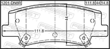 Febest 1201-DN8R Pad Kit, Disc Brake, Rear - Kit