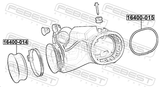 Febest 16400-014 Air Intake Hose Seal