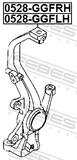Febest 0528-GGFRH Steering Knuckle Right