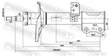 Febest 01665182FR Shock Absorber Front Right