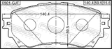 Febest 0501-GJF Pad Kit, Disc Brake, Front