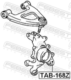 Febest TAB-168Z Rear Knuckle Floating Bushing