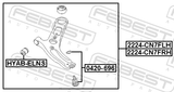 Febest 1224-CN7FLH Left Lower Front Arm