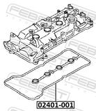 Febest 02401-001 Valve Cover Gasket