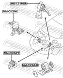Febest MM-CS3MFR Front Engine Mount Mt