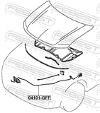 Febest 04101-GFF Cable Assembly Hood Lock Control