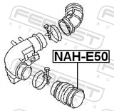 Febest NAH-E50 Air Cleaner Hose