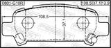 Febest 0801-G10R Pad Kit, Disc Brake, Rear - Kit