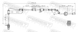 Febest 12606-013 ABS Sensor Rear Left