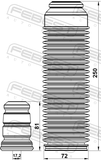 Febest SZSHB-RW415F-KIT Boot With Jounce Bumper Front Shock Absorber Kit
