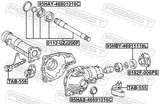 Febest TAB-555 Differential Mount Bushing Kit