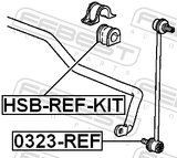 Febest 0323-REF Front Stabilizer Link / Sway Bar Link