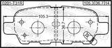 Febest 0201-T31R Pad Kit, Disc Brake, Rear