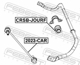 Febest CRSB-JOURF Front Stabilizer Bar Bush D28