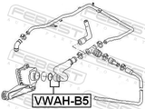 Febest VWAH-B5 Crankcase Breather Hose