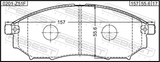 Febest 0201-Z51F Pad Kit, Disc Brake, Front