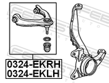 Febest 0324-EKRH Right Upper Front Arm