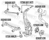Febest 1720-4MLF Ball Joint Front Steering Knuckle