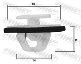 Febest 88570-187 Retainer Clip