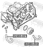 Febest 02460-002 Radiator Hose