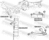 Febest 3220-K2LF Ball Joint Front Lower Arm