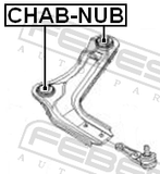 Febest CHAB-NUB Front Arm Bushing