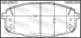Febest 1201-CRETF Pad Kit, Disc Brake, Front